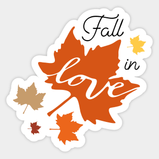 Fall in love Sticker